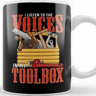 Baskı Dükkanı I Listen To The Voices In My Toolbox Handyman Joke Kupa
