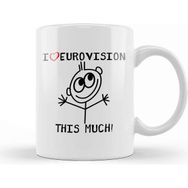 Baskı Dükkanı I Love Eurovision This Much Kupa