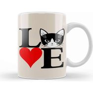 Baskı Dükkanı I Love Kedi Seni Seviyorum Kedi Cats Kupa