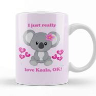 Baskı Dükkanı I Love Koala Kupa