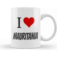 Baskı Dükkanı I Love Mauritania Kupa