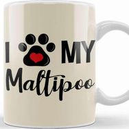 Baskı Dükkanı I Love My Maltipoo Kupa