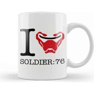 Baskı Dükkanı I Love Soldier 76 Overwatch Kupa