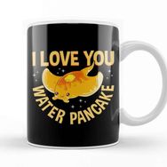 Baskı Dükkanı I Love You Water Pancake Adorable Stingray Pun Kupa
