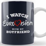 Baskı Dükkanı I Watch Eurovision With My Boyfrie Kupa