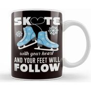 Baskı Dükkanı Ice Skate Queen Ice Figure Skater Winter Sports Ice Skates Kupa