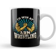 Baskı Dükkanı Id Win at Arm Wrestling Athlete Strong Wrestler Kupa