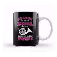 Baskı Dükkanı Instrument Musician French Horn Heart Music Gift All Are Created Equal Funny Hornists Kupa
