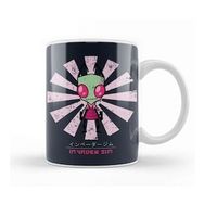 Baskı Dükkanı Invader Zim Retro Japanese Kupa