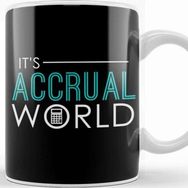 Baskı Dükkanı It S Accrual World Awesome Accounting Pun Kupa