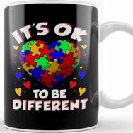 Baskı Dükkanı It S Ok To Be Different Autism Awareness Hamster Kupa