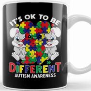 Baskı Dükkanı It S Ok To Be Different Autism Awareness Kupa