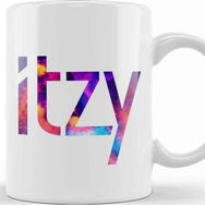 Baskı Dükkanı Itzy Font Collage Porselen Kupa