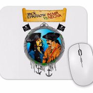 Baskı Dükkanı Jack Sparrow Vs Alma Negra Mouse Pad