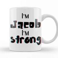 Baskı Dükkanı Jackson Name Personalized Custom Vintage Retro Rainbow Design Gift Baby Gift For Him Kupa