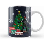 Baskı Dükkanı Jax Around The Christmas Tree Mortal Kombat Porselen Beyaz Kupa Bardak