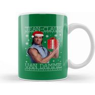 Baskı Dükkanı Jean Claus Van Damme Christmas Knit Kupa Bardak