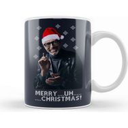 Baskı Dükkanı Jeff Goldblum Merry Uh Christmas Kupa Bardak