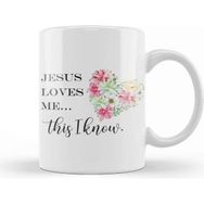 Baskı Dükkanı Jesus Loves Me This I Know Kupa Bardak