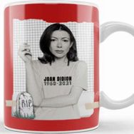 Baskı Dükkanı Joan Didion Rip Porselen Beyaz Kupa Bardak