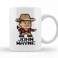 Baskı Dükkanı John Wayne Pixel Character Kupa Bardak