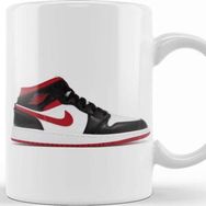 Baskı Dükkanı Jordan 1 Mid Gym Red Black White Kupa