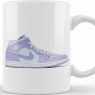 Baskı Dükkanı Jordan 1 Mid Purple Aqua Kupa