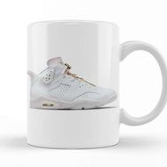 Baskı Dükkanı Jordan 5 Retro Supreme White and Black Sneaker Kupa