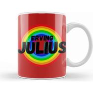 Baskı Dükkanı Julius Erving Basketball Gifts Vintage Retro Rainbow Quotes For Boys And Dad Porselen Beyaz Kupa Bardak