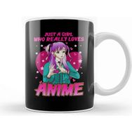 Baskı Dükkanı Just aGirl Who Really Loves Anime Japanese Kawaii Kupa