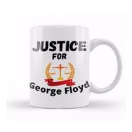 Baskı Dükkanı Justice For George Floyd Black Lives Matter 2021 Kupa