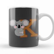 Baskı Dükkanı K For Koala Koala Lover Kupa