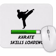 Baskı Dükkanı Karate Skills Loading Mouse Pad