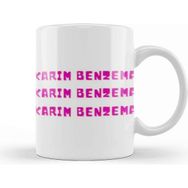 Baskı Dükkanı Karim Benzema Ballon D'or The Best Player In The World 2021 Vintage Retro Rainbow Style Kupa