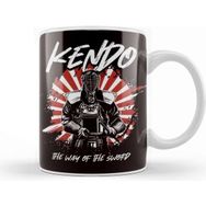 Baskı Dükkanı Katana Japanese Art Cat Samurai Ninja Shinobi Kendo Fighter Kupa