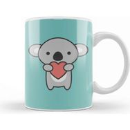 Baskı Dükkanı Kawaii Cute Koala With Heart 01 Kupa