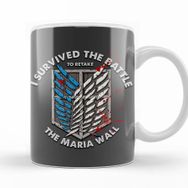 Baskı Dükkanı KB10008 Attack On Titan Maria Wall Porselen Kupa Bardak