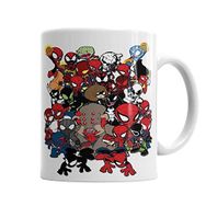 Baskı Dükkanı KB1004 Spider Man Face Porselen Kupa Bardak