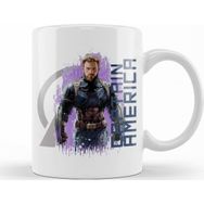 Baskı Dükkanı KB10046 Avengers Captain America Porselen Kupa Bardak