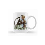 Baskı Dükkanı KB10050 Avengers I Am Groot Porselen Kupa Bardak