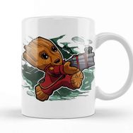 Baskı Dükkanı KB10073 Baby Groot Super Tiny Groot Porselen Kupa Bardak