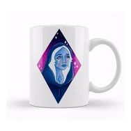 Baskı Dükkanı KB10163 Blue Diamond Porselen Kupa Bardak
