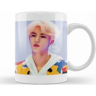 Baskı Dükkanı KB10227 Bts Jin Oil Paintin Porselen Kupa Bardak