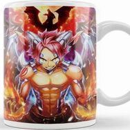 Baskı Dükkanı KB10535 Fairy Tail Natsu Dragneel Dragon Slayer Porselen Kupa Bardak