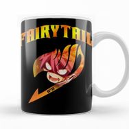 Baskı Dükkanı KB10540 Fairy Tail Natsu Inside Guild Symbol Porselen Kupa Bardak