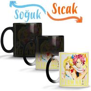 Baskı Dükkanı KB10541 Fairy Tail Natsu Lucy Team Nalu Anime Manga Porselen Kupa Bardak