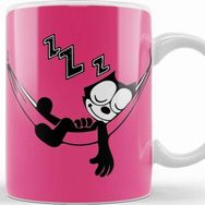 Baskı Dükkanı KB10553 Felix The Cat Hammock Porselen Kupa Bardak