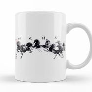 Baskı Dükkanı KB10615 Gallop Of The Horses Porselen Kupa Bardak