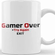 Baskı Dükkanı KB10619 Game Over Porselen Kupa Bardak