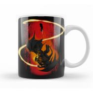 Baskı Dükkanı KB10625 Gandalf The Wizard Vs The Demon Porselen Kupa Bardak